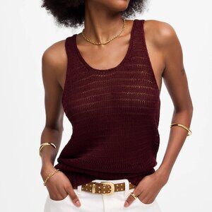 Madewell Linen Sweater Tank NWT